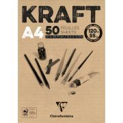 bloc dibujo kraft clairefontaine a4 120gr art. nr. 975815c