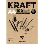 bloc dibujo kraft clairefontaine a4 90gr art. nr. 96545c