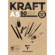 bloc dibujo kraft clairefontaine a5 120gr art. nr. 975814c