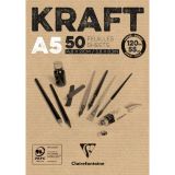 bloc dibujo kraft clairefontaine a5 120gr art. nr. 975814c