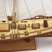 maqueta barco goleta detalle