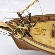 maqueta barco goleta detalle