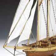 maqueta barco goleta detalle