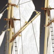 maqueta barco goleta detalle