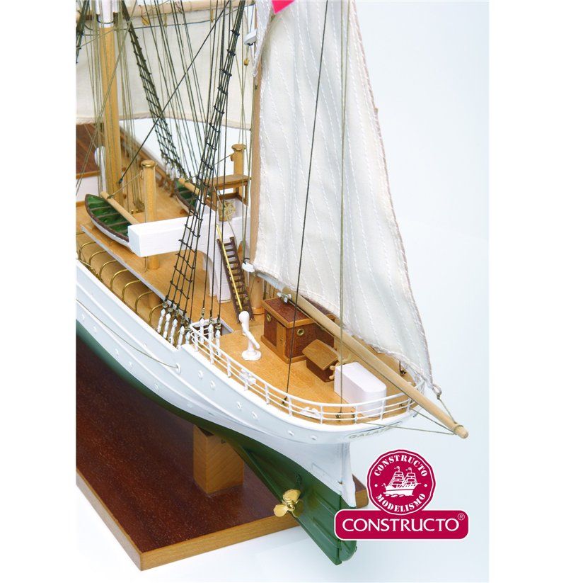maqueta barco Galatea detalle