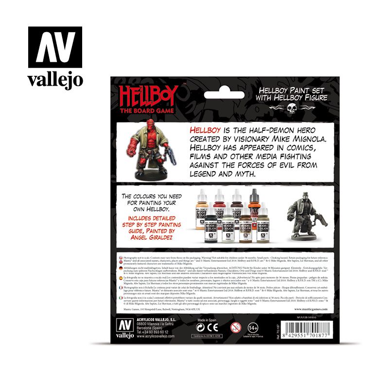 set pinturas Vallejo Hellboy contraportada