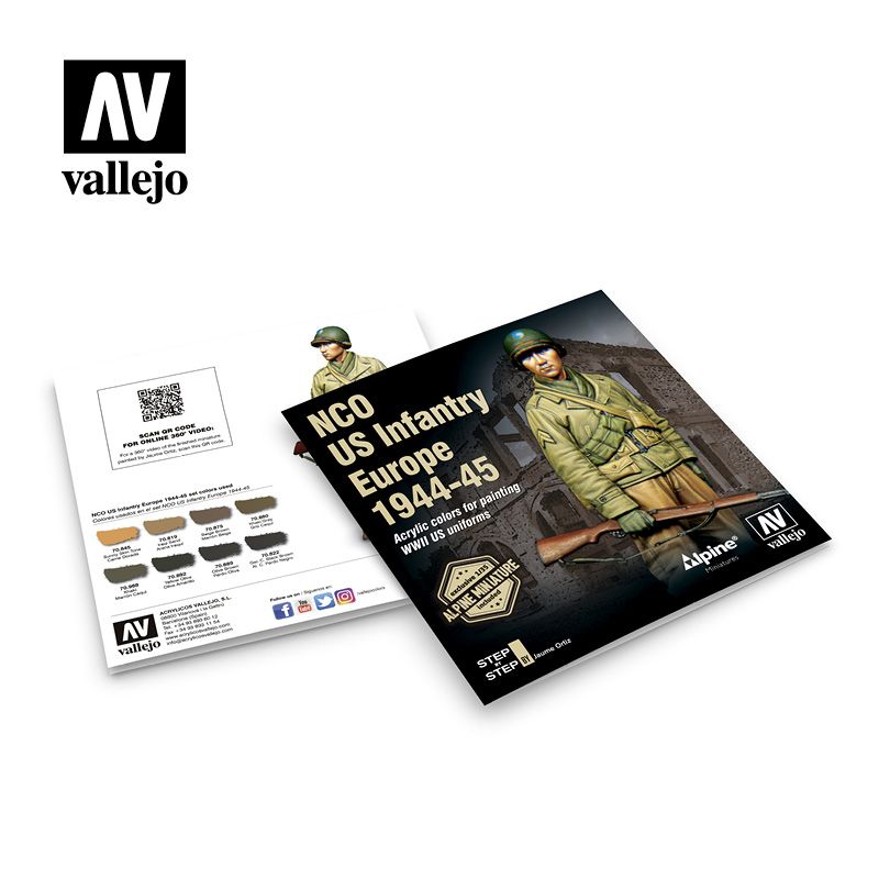 set pinturas Vallejo US Infantería instrucciones
