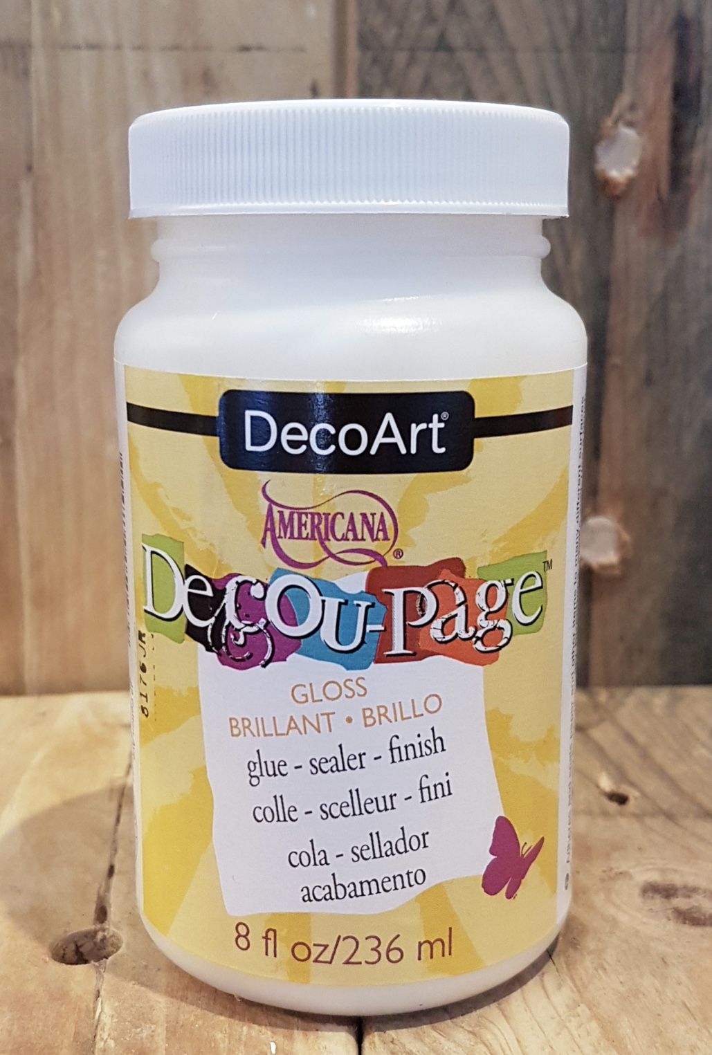 Pegamento decoupage brillo