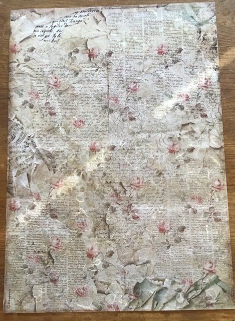 Papel arroz, pequeñas flores