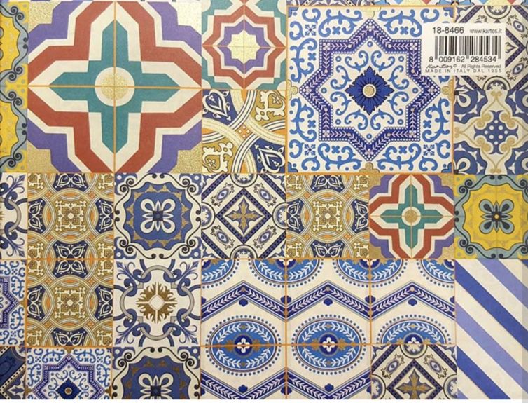 Papel KARTOS, Lisbona c/ oro, 70 x 100, 8466
