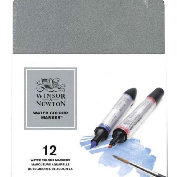 Caja Rotuladores Acuarelables Winsor & Newton 12 Colores Art.-Nr. 0290001