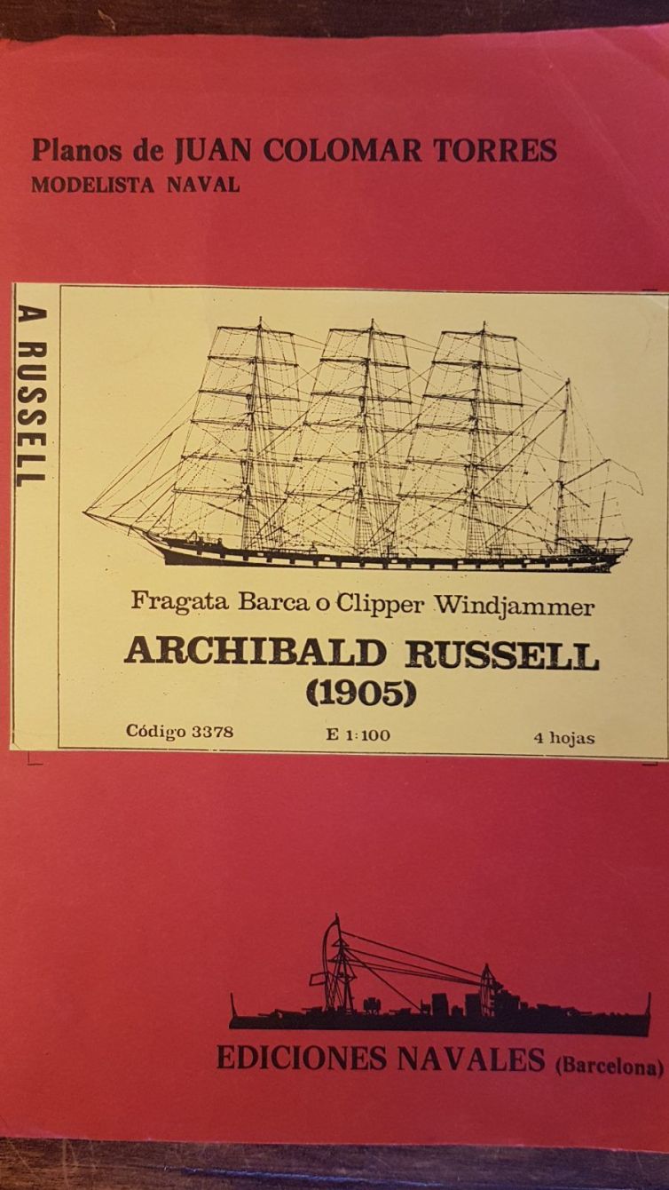Planos Fragata Archibald Russell (1905) E 1:100