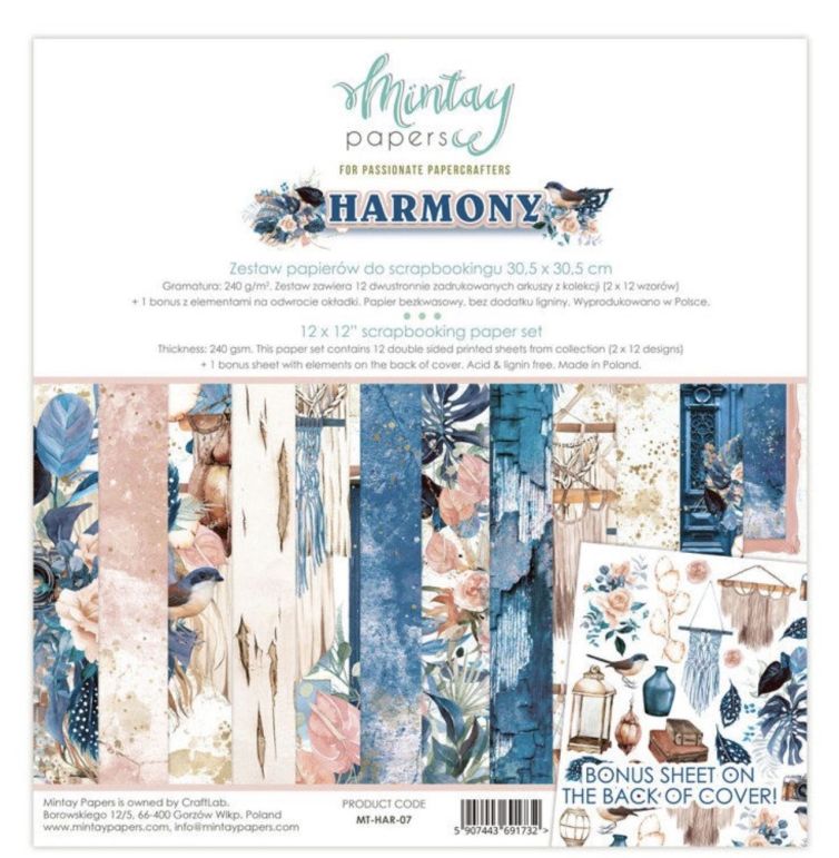Colección scrap HARMONY , 30 x 30