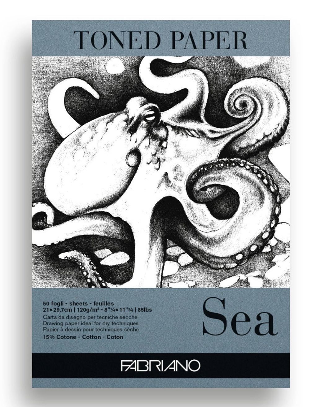 Bloc Papel Toned Sea A4 Fabriano Art.-Nr. 19100511