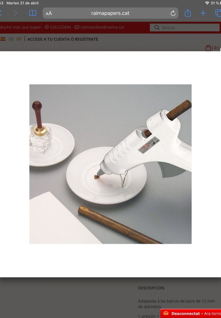 Pistola silicona/lacre Art.-Nr. 72606