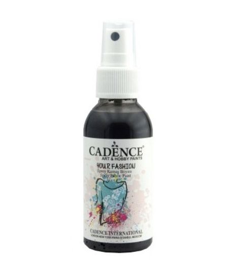Pintura Para Tela en Spray YOUR FASHION, negro YF1119, 100 ml, Cadence