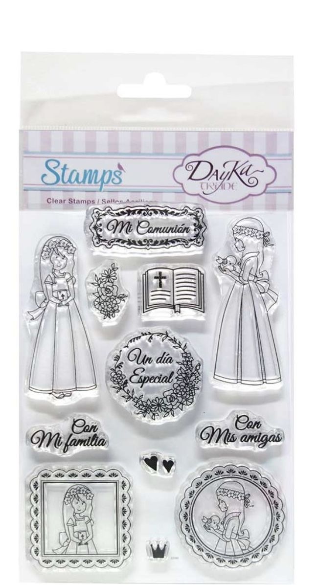 Sello comunión niña , STAMP03, Dayka