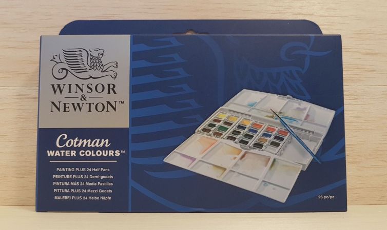 Caja de acuarela COTMAN