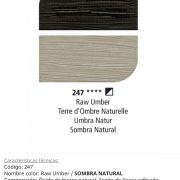Pintura óleo Raw Umber/Sombra Natural , 247, 38 ml , Graduate Oil, Daler Rowney