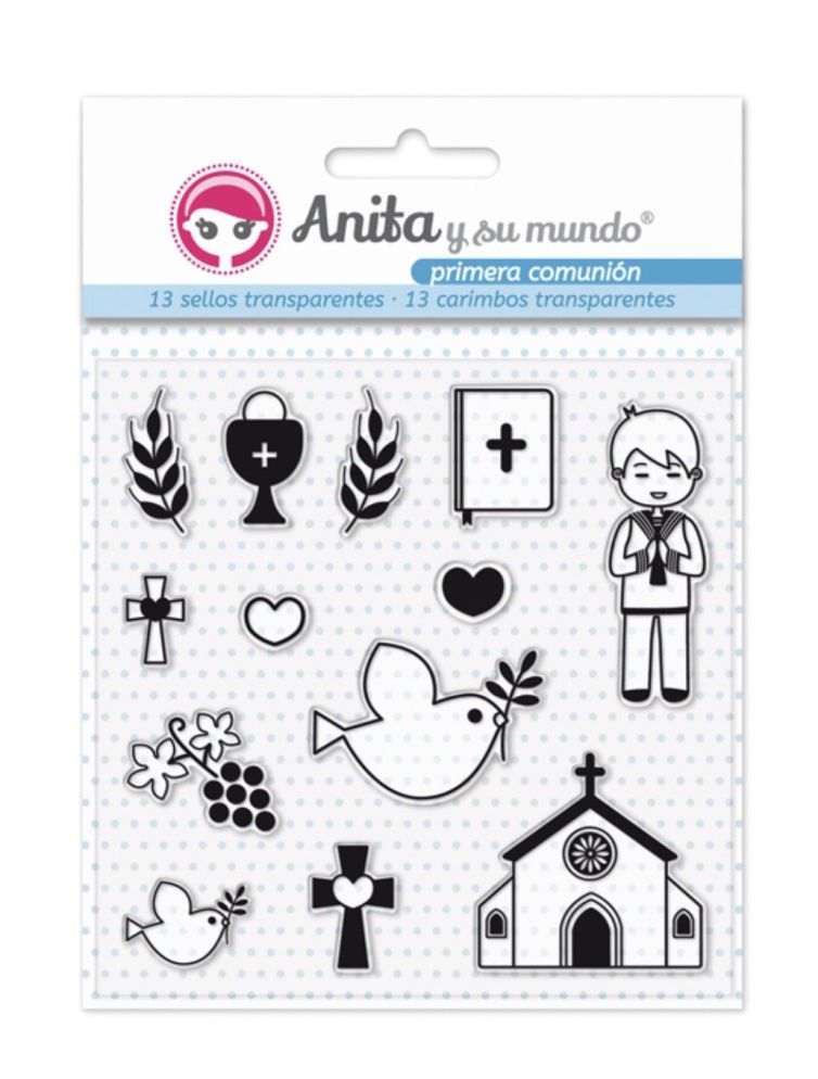 Sello comunión niño, Anita y su mundo