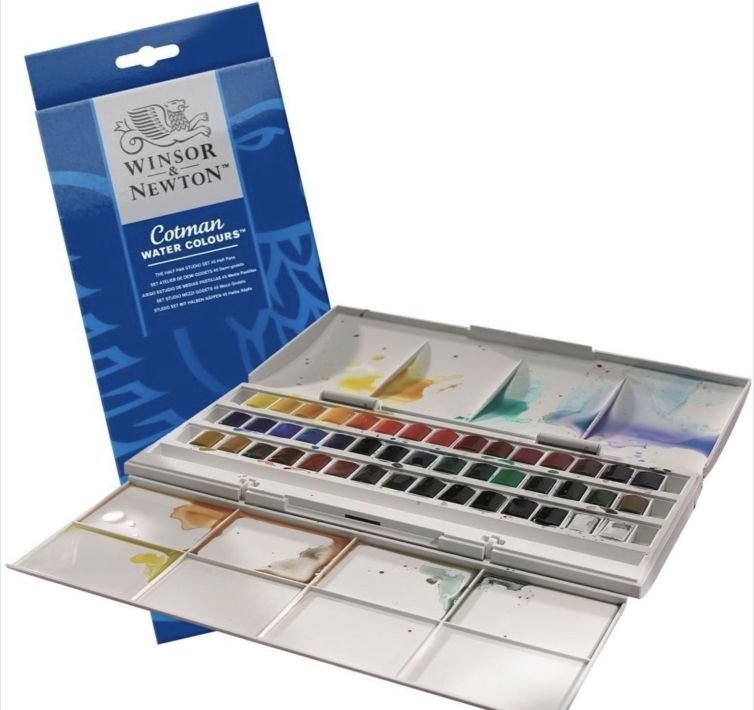 Caja Acuarela Cotman 45 medio godets Winsor & Newton Art.-Nr. 0390471