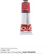 Pintura óleo Primary Red/ Rojo Primario, 540, 38 ml, Graduate Oil, Daler Rowney