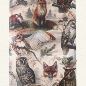 Papel decoupage, fox & Owl , 70 x 100 cm , WP15-03