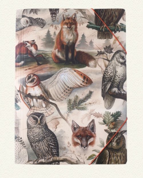 Papel decoupage, fox & Owl , 70 x 100 cm , WP15-03