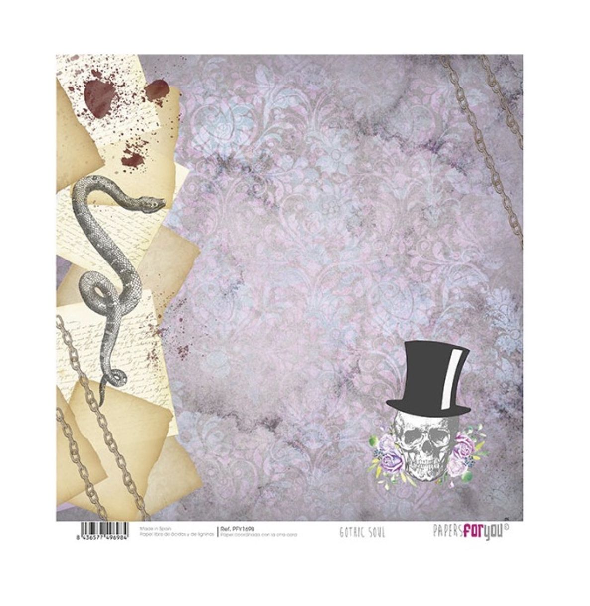 Colección scrap Gothic Soul Collection, papersforyou, 30 x 30 ,