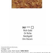 Pintura óleo Rich Gold/ Oro Rico , 707, 38 ml , Graduate, Daler Rowney