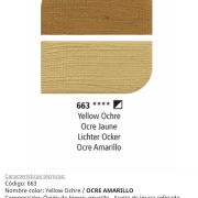 Pintura óleo Yellow Ochre / Ocre Amarillo, 663, 38 ml , Graduate Oil, Daler Rowney