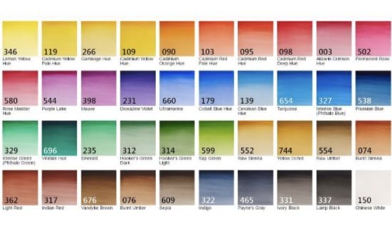 12 rotuladores de acuarela , Winsor & Newton Art.-Nr. 0290001