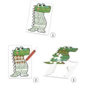 4 puzzles para colorear, + 4 años, DJ07946