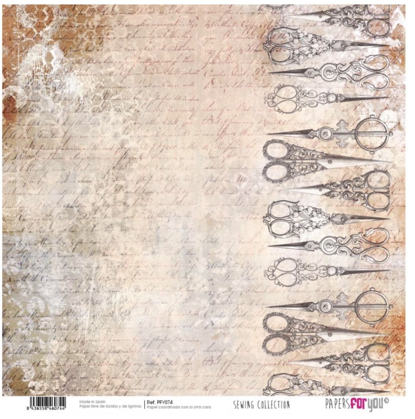 Colección scrap SEWING , papersforyou, 30 x 30