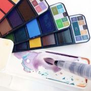 Caja – abanico de acuarela 25 colores Start