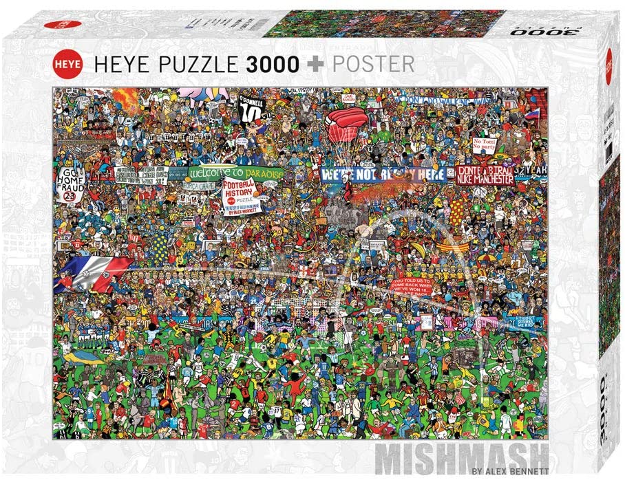 HEYE Puzzle 3000 Football History Art.-Nr. 29205