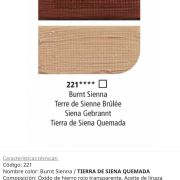 Pintura óleo , Burnt Sienna / Tierra deSiena quemada, 221, 38 ml , Graduate Oil, Daler Rowney