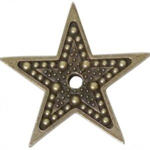 Pieza metálica, MitForm, MIT072, estrella puntos