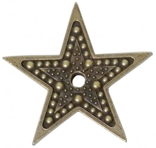 Pieza metálica, MitForm, MIT072, estrella puntos