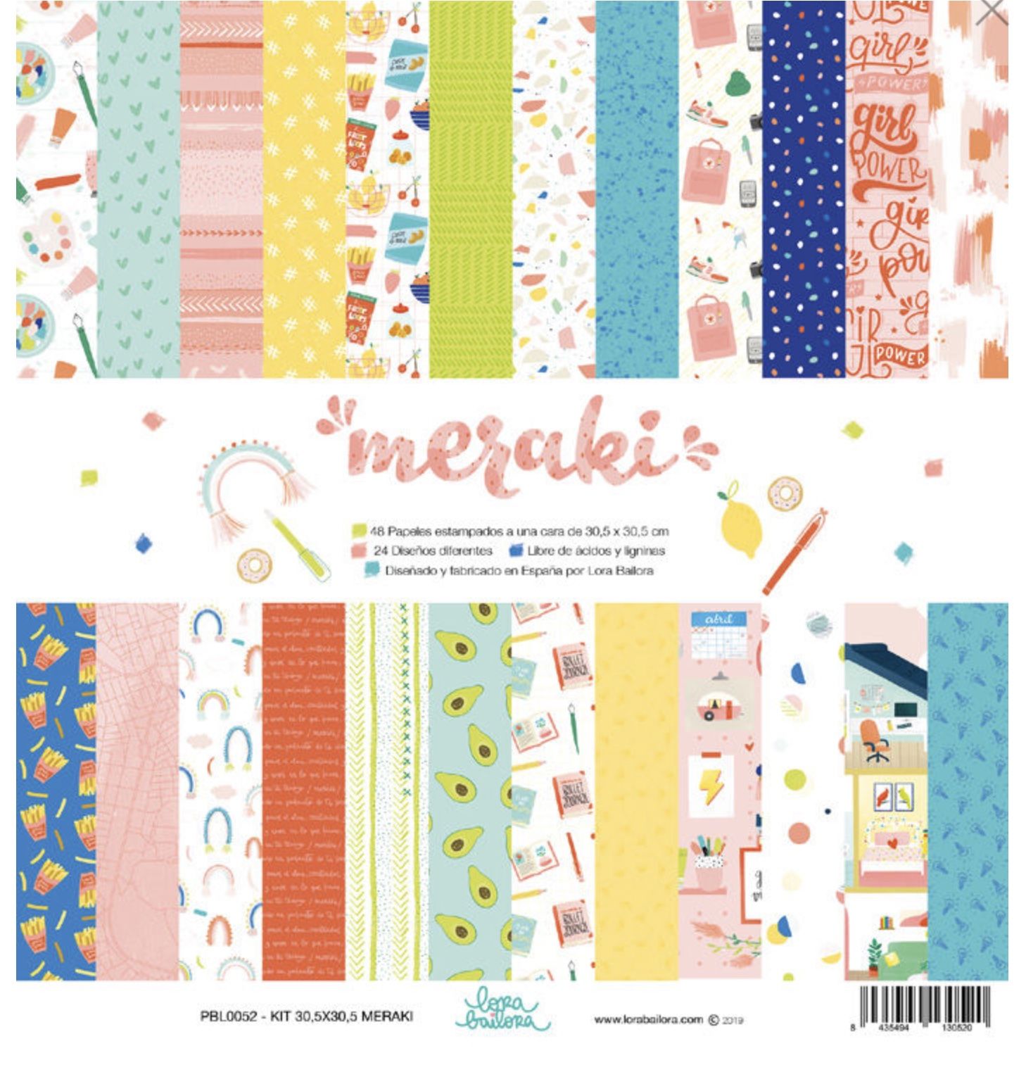 Colección scrap Meraki, lora Bailora, PBL0051,