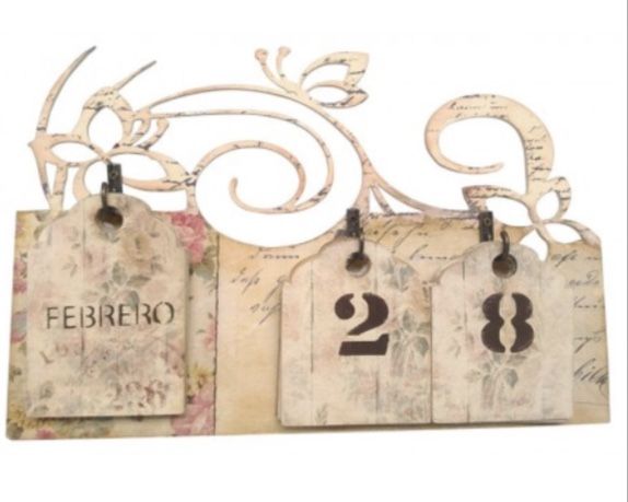Calendario perpetuo Madera sin decorar