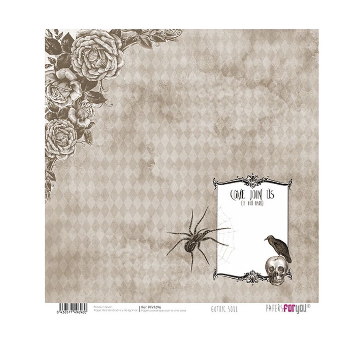 Colección scrap Gothic Soul Collection, papersforyou, 30 x 30 ,