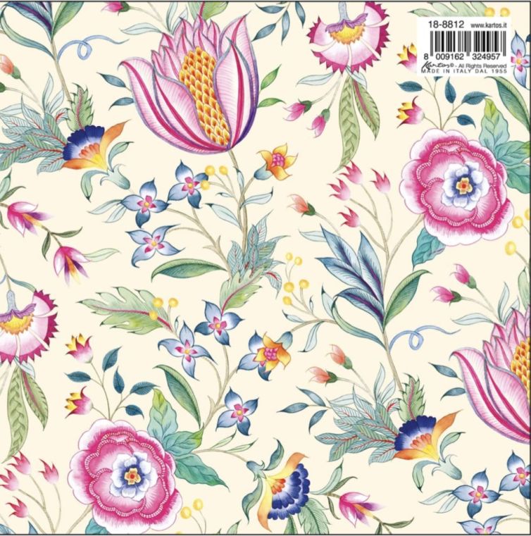 Papel KARTOS, Tralcio fiorito moderno, 70 x 100, 8812