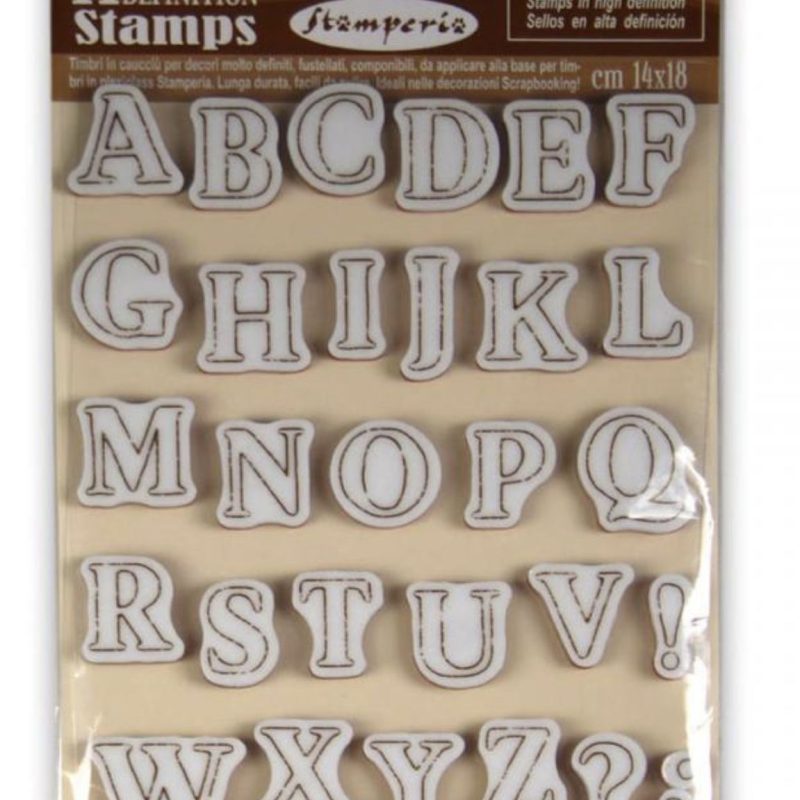 Sello abecedario, Stamperia,WTKCC 159