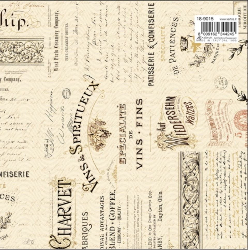 Papel KARTOS, Vintage Lettering, 70 x 100, 9015