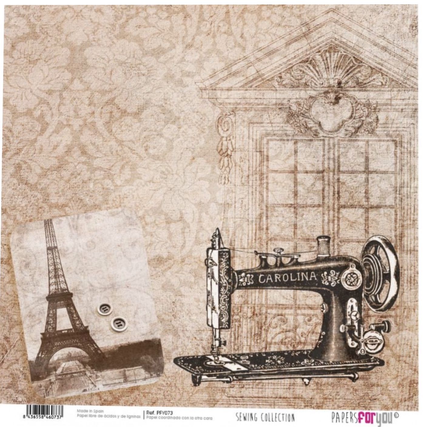 Colección scrap SEWING , papersforyou, 30 x 30