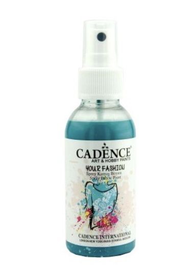 Pintura para Tela en Spray YOUR FASHION, Turquesa, 100 ml , YF1115, Cadence