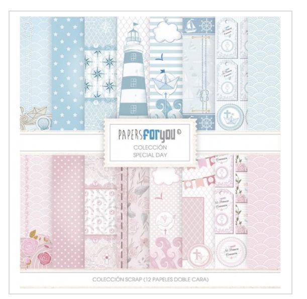 Colección scrap SPECIAL DAY, papersforyou, 30 x 30