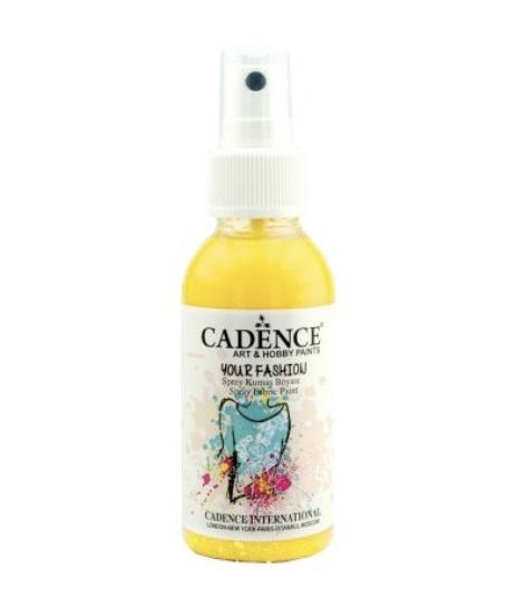 Pintura Spray tela YOUR FASHION, amarillo limón , 100ml , YF1101