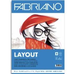 Bloc Layout, A4 , papel resistente a los rotuladores , Fabriano